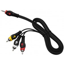 Laidas 3.5mm 4pin - 3RCA (K-K) 1.5m gold Xtreme